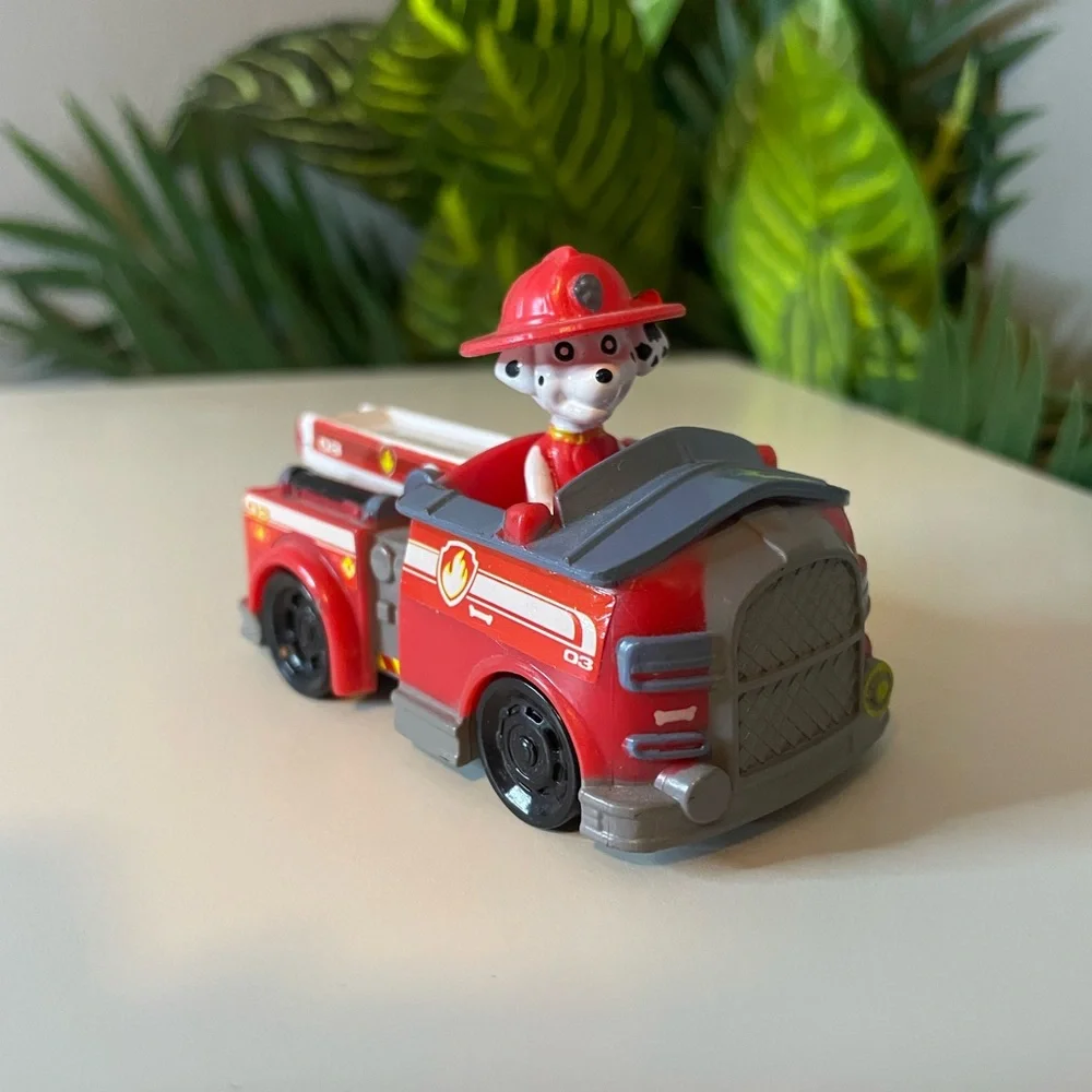 🔥 Paw Patrol Marshall - Firetruck Toy- Red Fire Rescue Vehicle Kids Trucks